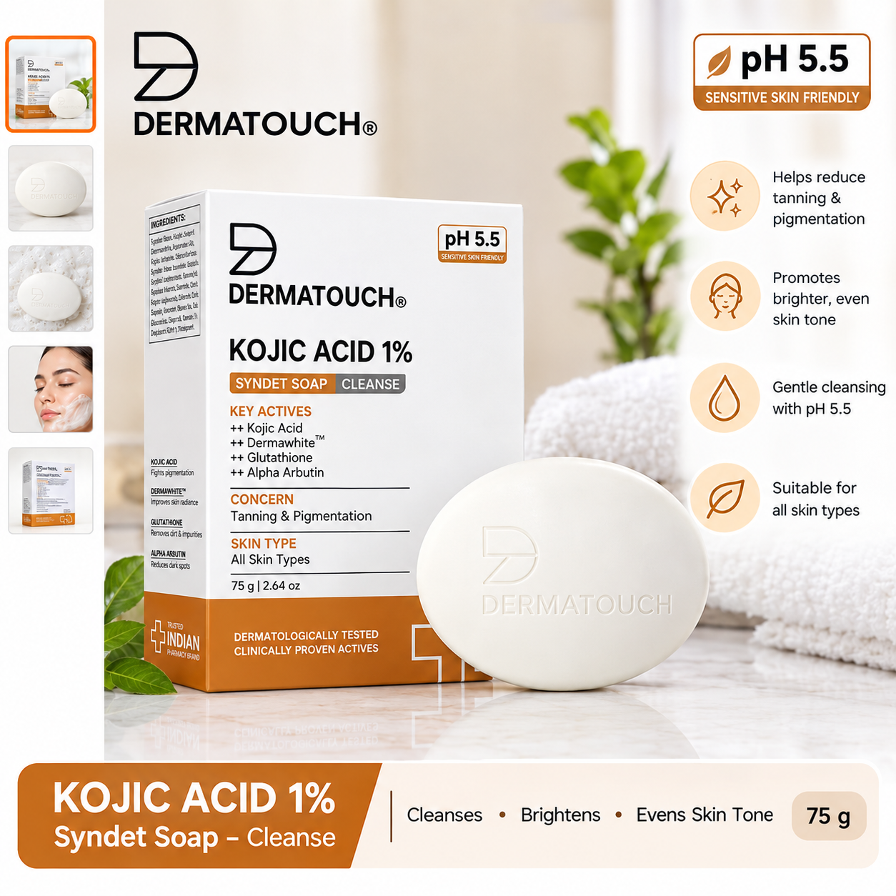 Dermatouch Kojic Acid 1% soap